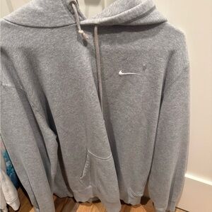 Nike Men's Light Gray Hoodie